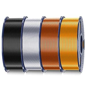 Prime Members: 4-Pack 1KG 1.75mm Sunlu Silk PLA Plus 3D Printer Filament $42.75 + Free Shipping