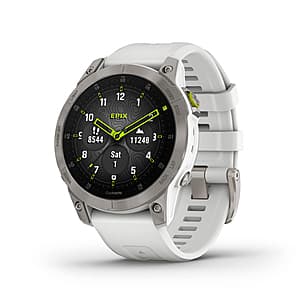 Refurb: 47mm Garmin epix Gen 2 Sapphire Premium Active Smartwatch (White Titanium) $224 + Free Shipping