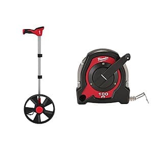 12" Milwaukee Digital Measuring Wheel w/ 100' Closed Reel Tape Measure $70 + Free S&H