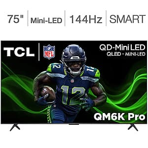 Select Accounts: Costco Members: 75" TCL QD-Mini LED 4K UHD 144Hz Google Smart TV $700 + Free Shipping