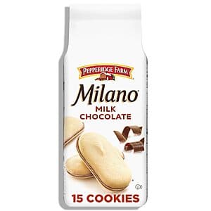 6-Oz Pepperidge Farm Milano Crisp Baked Cookies (Milk Chocolate) $2.35 w/ Subscribe & Save