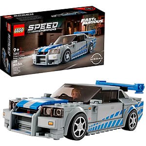 319-Piece LEGO 2 Fast 2 Furious Nissan Skyline GT-R (R34) Building Set $17.50