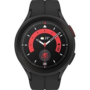 Samsung Galaxy Watch5 Pro 45mm GPS Smartwatch (Refurbished-Good, Black Titanium) $96 + Free Shipping