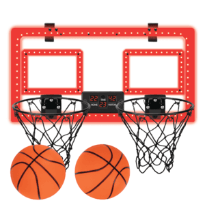 MinnARK Over-the-Door Basketball Dual Hoop Indoor Sports Game (Hoop + 2 Balls) $20.85 + Free Pickup