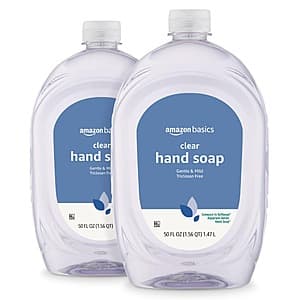 2-pk 50-fl-oz Amazon Basics Liquid Hand Soap Refill (various) from $5.35 w/ Subscribe & Save