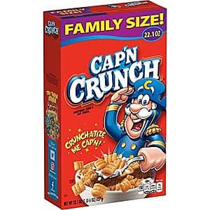 22.1-Oz Cap'n Crunch Cereal $3.15 w/ Subscribe & Save & More