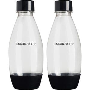 2-Pk sodastream 0.5L Dishwasher Safe Slim Bottle (Black) $6.80 w/ S&S