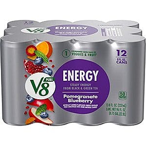 [S&S] $6.82: 12-Pack 8-Oz V8 +ENERGY Energy Drink