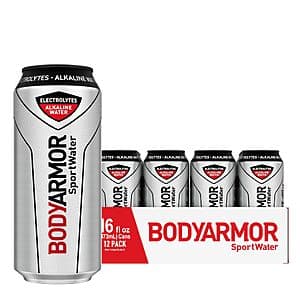 Select Accounts: 12-Pk 16-Oz Bodyarmor SportWater Alkaline Water w/ Electrolytes $7.60 w/ Subscribe & Save