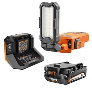 Ridgid 18V Cordless Magnetic LED Task Light Kit w/ 2Ah Battery & Charger $69.90 + Free Shipping