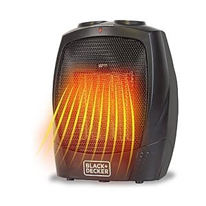 BLACK+DECKER Personal Ceramic Indoor Heater (Black) $21 + Free Store Pickup