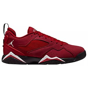 Nike AJ7 low-top sneaker in classic silhouette with leather upper, padded collar, perforated sides, and iconic midsole design.