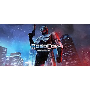Robocop: Rogue City video game cover art for PC.