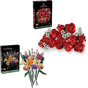 LEGO Bundle: Botanicals Flower Bouquet + Bouquet of Roses $84 + Free Shipping