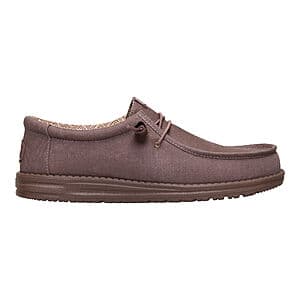 Hey Dude Men's Wally Canvas Shoes (Deep Taupe, Size 8, 12, or 13) $19.50 + Free S&H on $50+