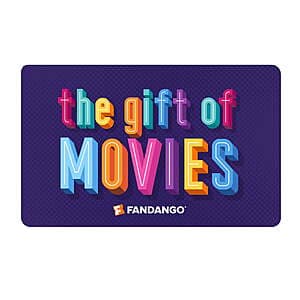 $25 Fandango Gift Card $17.50 Email Delivery