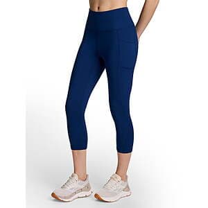Reebok Women's Everyday High Rise Capri Leggings (Navy, limited sizes) from $8