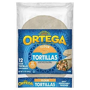 Prime Members: 12-Ct 6" Ortega Flour Tortillas (14-Oz Total) $1.95 w/ S&S + Free S&H