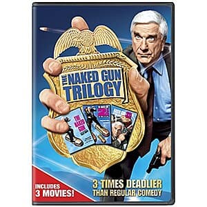 Naked Gun Trilogy Collection DVD case featuring classic comedy film cover art.