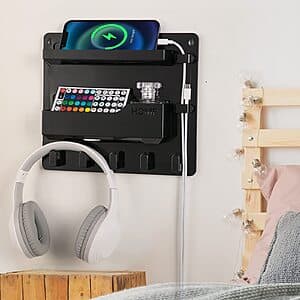 YONGAIJIA Bedside Wall Mount Shelf Organizer (10.2" x 8.8" x 2.2") $11.20