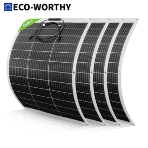 4-Pack ECO-WORTHY 130W 12V Flexible Mono Solar Panel (520W Total) $160 + Free Shipping