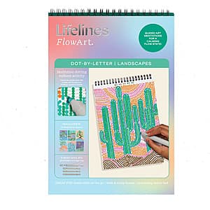 Lifelines FlowArt Dot-by-Letter Art Activity Pad + Markers (various) $5