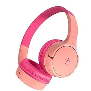 Belkin Kids' SoundForm Mini Wireless Bluetooth Headphones (Pink) $8 + Free S&H w/ Prime