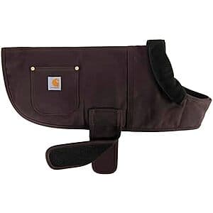 Carhartt Firm Duck Insulated Dog Chore Coat (Deep Wine, Large) $25 & More