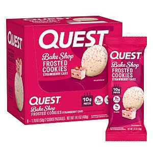 8-Count 1.76-Oz Quest Nutrition Frosted Cookies Twin Pack (Strawberry Cake) $9.15 w/ Subscribe & Save
