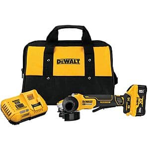 DeWALT XR 20V MAX 5" Paddle Switch Brushless Angle Grinder w/ 8.0Ah Battery & Charger $149 + Free Store Pickup