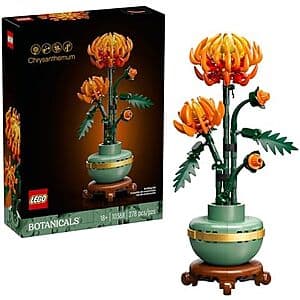 278-Pc LEGO Icons Botanicals Chrysanthemum Building Set $24