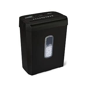 Amazon Basics 6-Sheet P-4 Cross-Cut Paper Shredder & Credit Card Shredder $20 + Free Shipping w/ Amazon Prime
