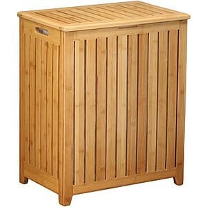 Oceanstar Spa-Style Bamboo Laundry Hamper $60 + Free S&H
