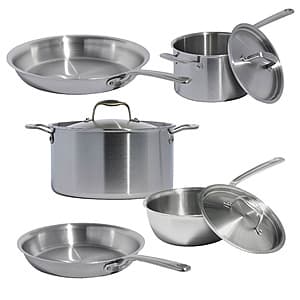 Costco Members: 8-Pc Made In 5-ply Stainless Steel Cookware Set $450 + Free S&H