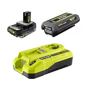 RYOBI ONE+ 18V/40V Kit w/ 18V 2Ah, 40V 2Ah, & Dual Platform Charger $89 + Free S&H