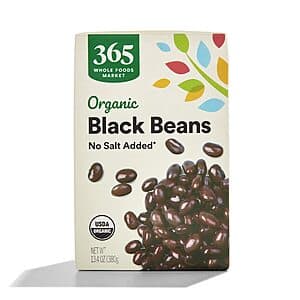 13.4-Oz 365 Whole Foods Market Organic Unsalted Black Beans $0.85 w/ Subscribe & Save