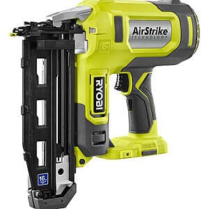 Factory Blemished: RYOBI 18V ONE+ AirStrike 16GA Finish Nailer (Tool Only) $120 + Free S&H