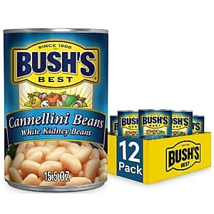 12-Pack 15.5-Oz Bush's Best Cannellini Beans Cans $11.30 w/ Subscribe & Save