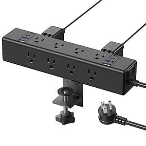 4800J CCCEI 12-Outlet Desktop Clamp Power Strip Surge Protector w/ 6' Cord $20