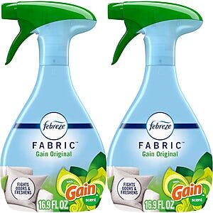 2-Pack 16.9-Oz Febreze Odor-Fighting Fabric Refresher (Gain Original) $4.20 w/ Subscribe & Save
