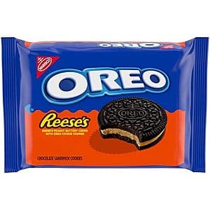 12.35-oz OREO REESE'S Peanut Buttery Creme Chocolate Sandwich Cookies 2 for $8