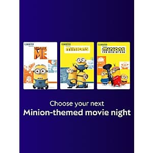 Xfinity Rewards: Minions, Despicable Me or Minions: Rise of Gru (Digital HD Movie) Free