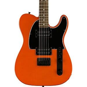 Squier Affinity Telecaster HH Guitar w/ Matching Headstock (Metallic Orange) $184 + Free Shipping