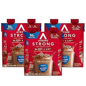 12-Pack 11-Oz Atkins Strong Protein Shake (Chocolate) $13.50 w/ S&S