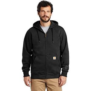 Carhartt Men's Rain Defender Paxton Heavyweight Hooded Zip Front Sweatshirt $49 + Free Shipping