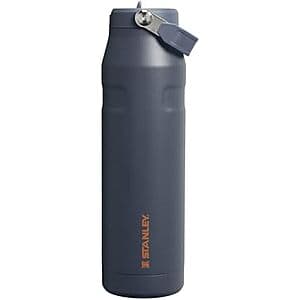 STANLEY IceFlow Flip Straw 2.0 Water Bottle in Twilight color with flip straw lid, 36 oz capacity.