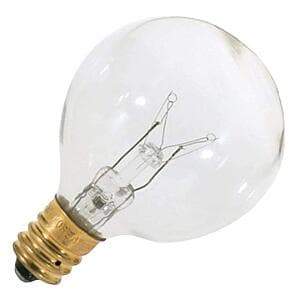 Select Locations: 15W Satco 120V Candelabra Base G12.5 Light Bulb (Clear) $0.80