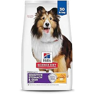 30-Lb Hill's Science Diet Sensitive Stomach & Skin Dry Dog Food $44.10 w/ S&S + Free S&H