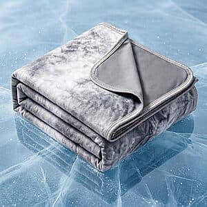 50"x70" Topcee Arc-Chill Cooling Throw Blanket for Hot Sleepers (Grey) $9.60