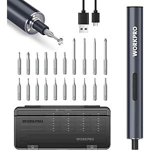 WORKPRO 20-in-1 Mini Precision Electric Screwdriver $13.65 + Free S&H